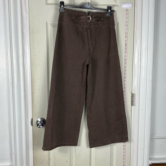 Free People Button fly cords brown pants 28 - Picture 2 of 8